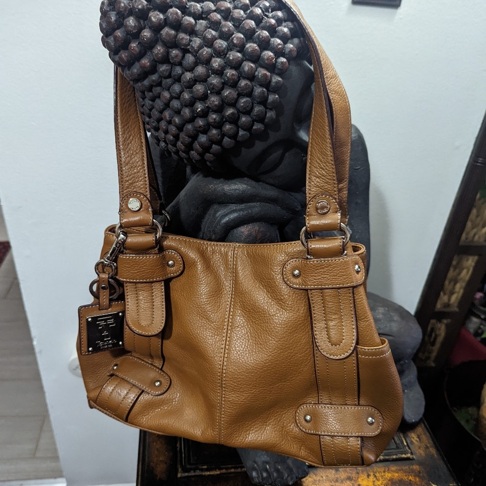 Tan leather bag